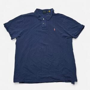 Polo Ralph Lauren Navy Custom Slim Fit Polo Shirt XXL